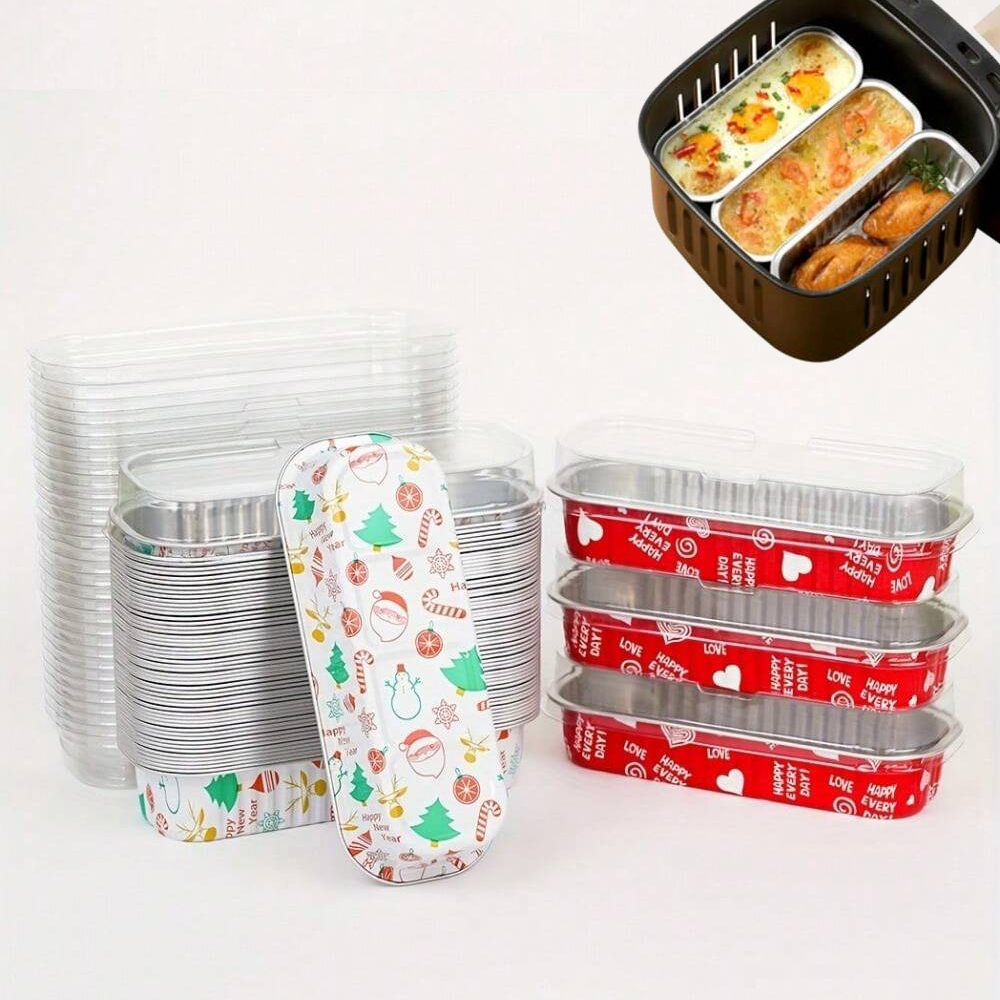 Egg Waffle Pan - 직사각형 일회용 베이킹 팬 머핀 항아리