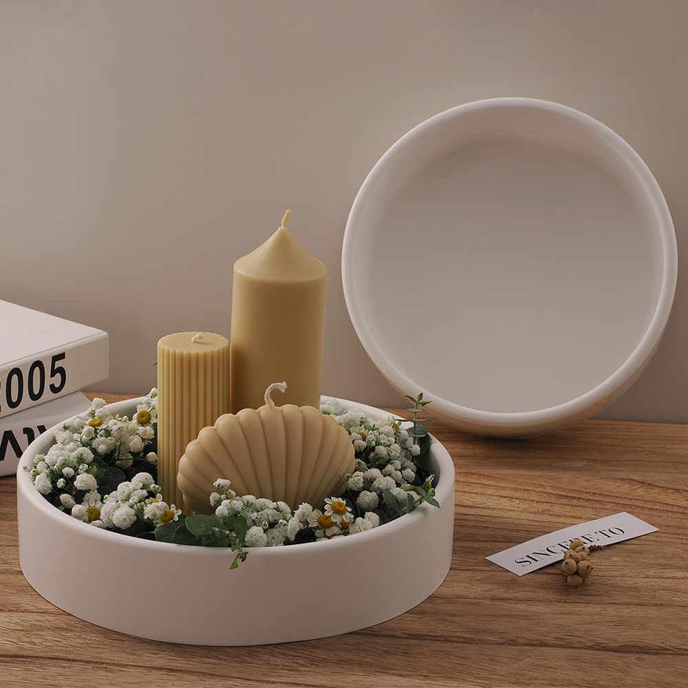 대용량 시멘트 캔들 보울 실리콘 몰드, 야외 화분, 콘 - Potsticker Mold 리뷰 및 가격
